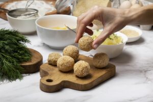 Nut-Coated Cheese Balls for New Year's