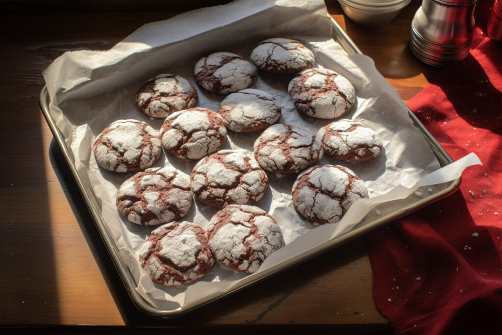 Chocolate Crinkle Cake Mix Cookies