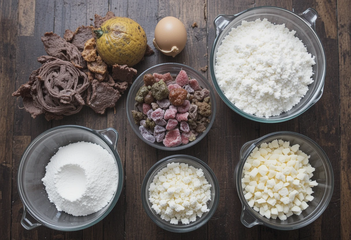 Ingredients for a Homemade Wegmans Lemon Raspberry Cake