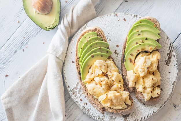 Keto Scrambled Eggs with Avocado